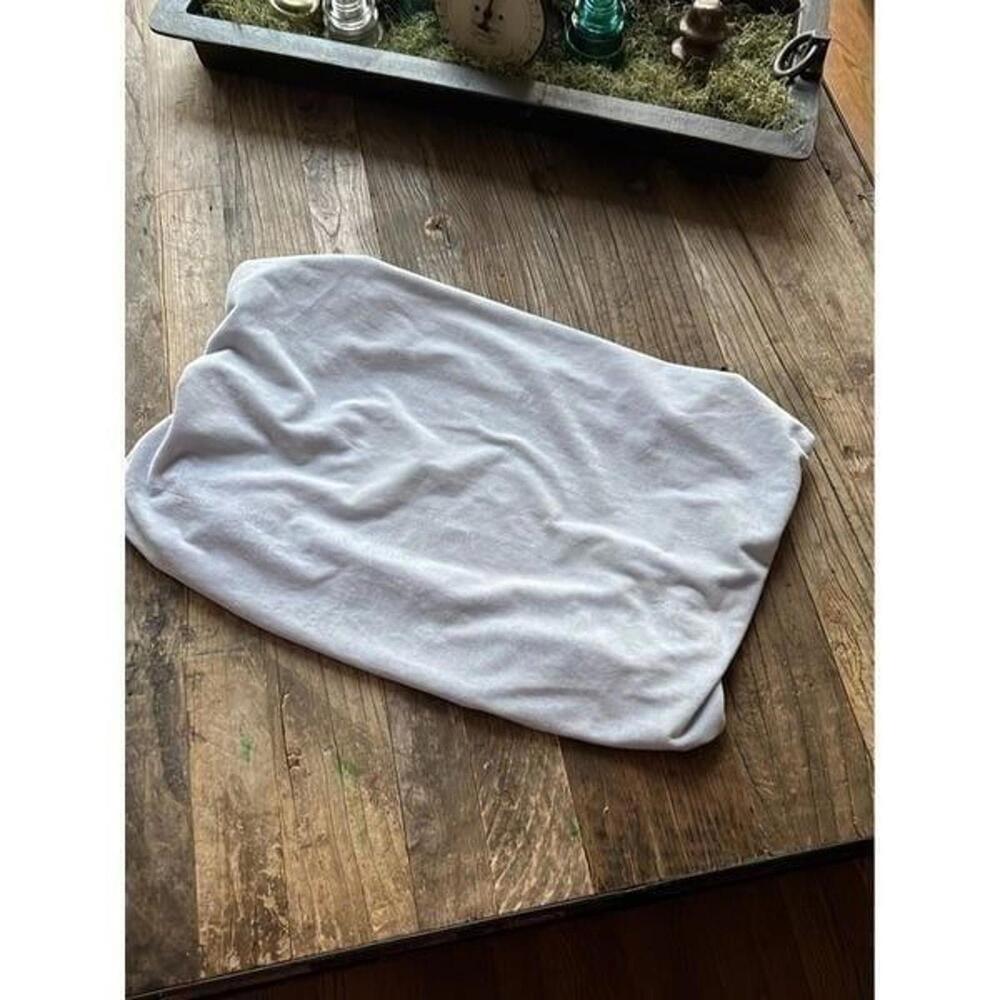 Pottery Barn blue‎ Plush Velour Changing table  Cover